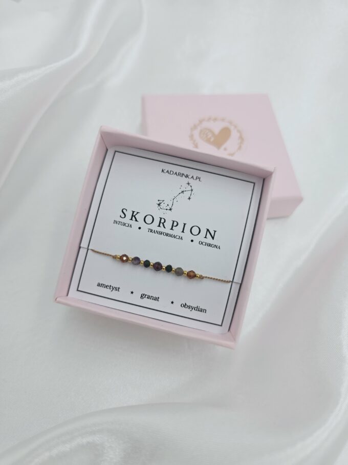 Bransoletka Znak Zodiaku SKORPION